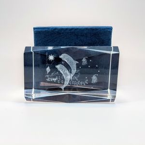 Dolphins Ocean Tropical PaperWeight  3D Laser
